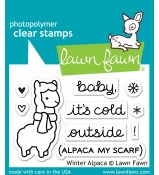 Lawn Fawn WINTER ALPACA stamp set